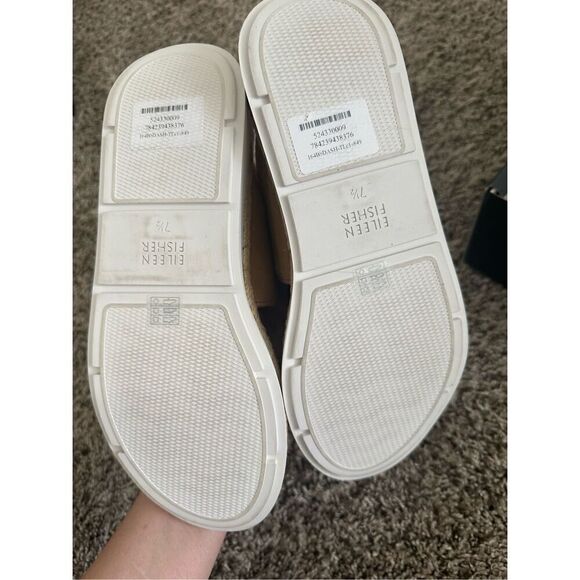 Eileen Fisher Leather Tan Sandals Size 7,5 - Picture 5 of 9